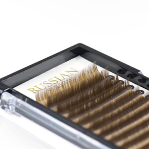 Rzęsy brązowe 0,07 mix