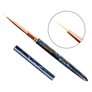 Pędzelek do zdobień paznokci cienki precyzyjny 13mm – granatowy – 03