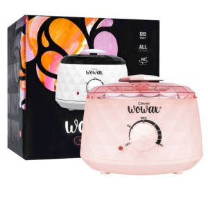 Podgrzewacz do wosku twardego i miękkiego, do wosku w puszce WOWAX, Diamond, 120W, różowy